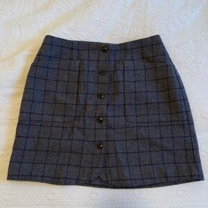 Madewell Wool gray skirt
